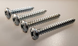 #12 Wood Screw, pan head, zinc plated